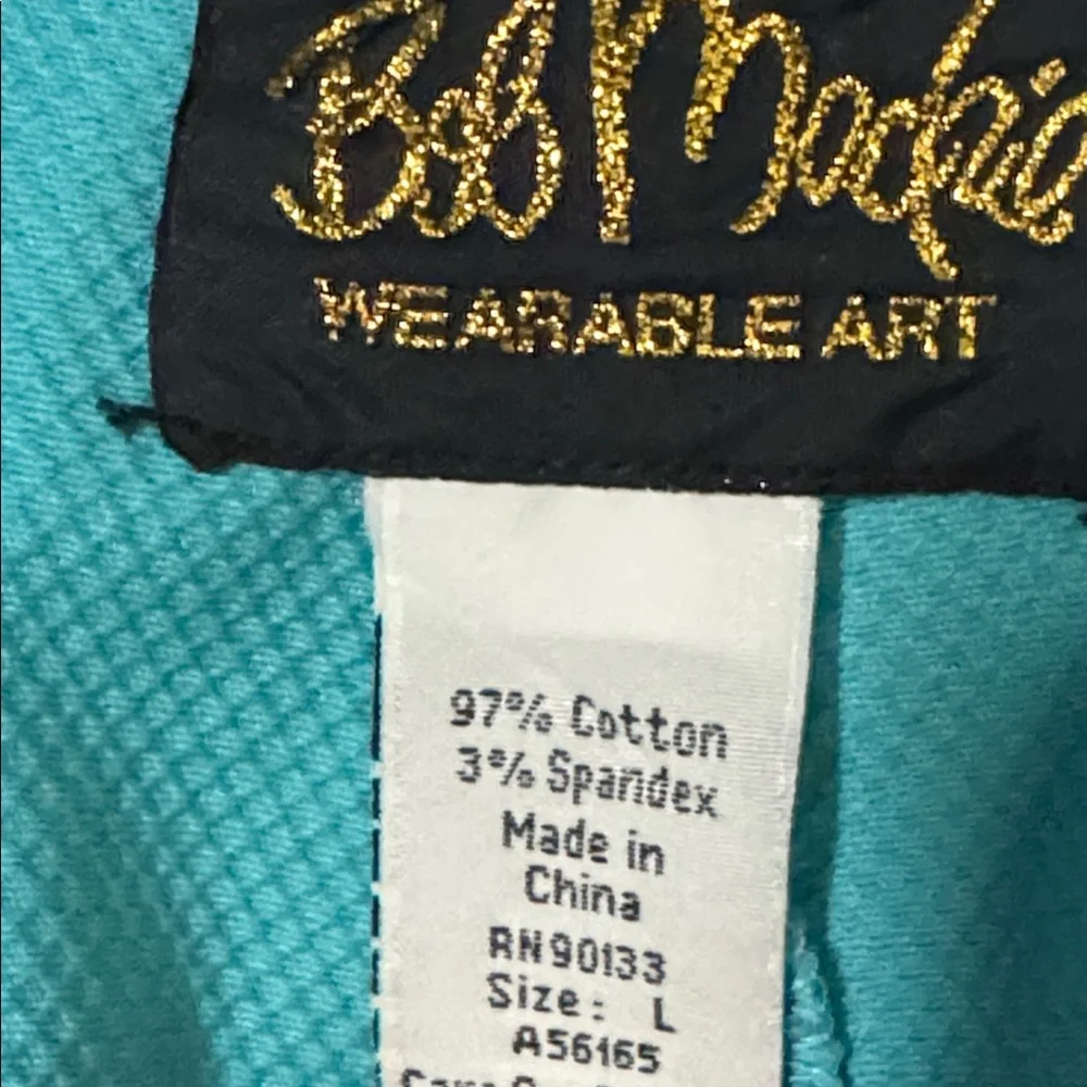 NWT Bob Mackie wearable art 2 piece pants suit. Size L - Picture 12 of 12